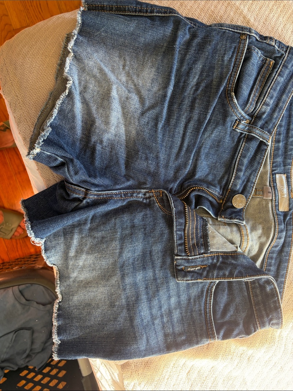 Kut from the Kloth Distressed Denim Shorts - Blue